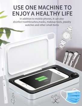 

Multifunctional Mask Underwear Phone ultraviolet sterilizer wireless charger cleaning sterilizer jewelry sterilization box