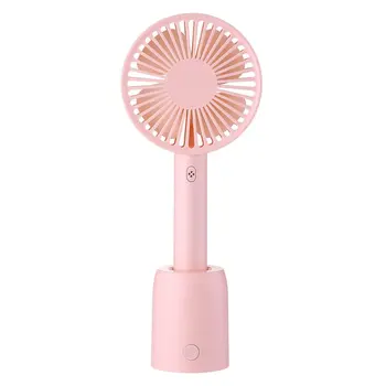 

USB Rechargeable Summer Desktop Cooling Fan Revolving Base Cooling Fan Mini Handheld Fan Portable Car Home Office School