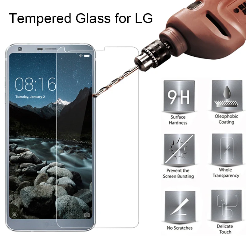 Защитное стекло 9H закаленное для LG G5 SE G7 ThinQ X Cam Fit G6 Plus | Мобильные телефоны и