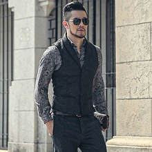 Мужская зимняя куртка в стиле ретро с мехом, Тонкая зимняя мужская куртка, теплый жилет M52