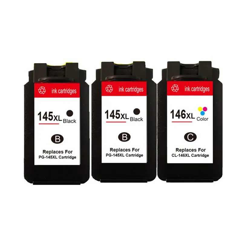 Чернильные картриджи картридж для PG-145 XL PG-145XL PG 145 Pixma MG2410 MG2510 струйный принтер - Цвет: 1SET 1BK 3PCS
