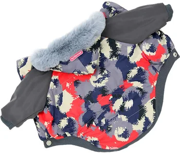 

FOR MY DOGS FOR MY DOGS jacket for dogs gray camouflage FW401-2017