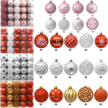 

20PC 60mm Christmas Xmas Tree Ball Bauble Hanging Home Party Ornament Decor Colorful Red Gold Ball Higt Quality