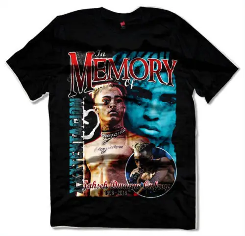 Футболка посвященная рэперу xxxtentacion Мужская хип хоп рэп футболка discout Горячая