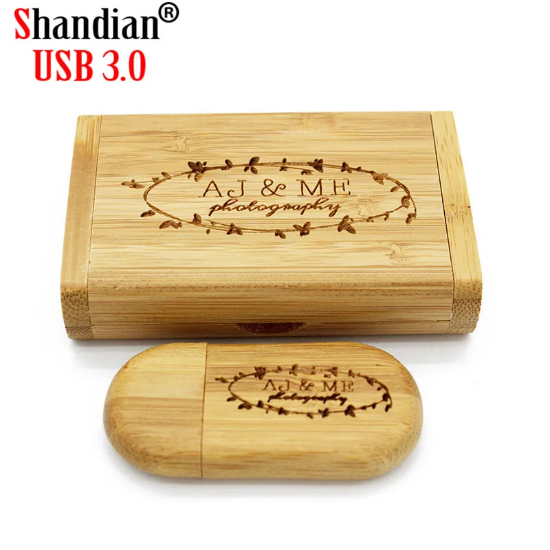 SHANDIAN Бесплатный Пользовательский логотип USB 3 0 деревянный usb + коробка