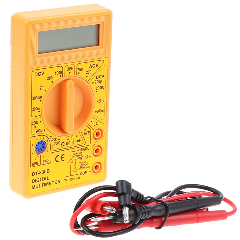 DT-830B ЖК-дисплей цифровой мультиметр Ac/dc 750/1000 в Ампер Вольт Ом тестер