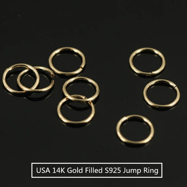 10pcs 2/3/4/5/6mm 14K gold filled closed jump rings 14K gold filled Split