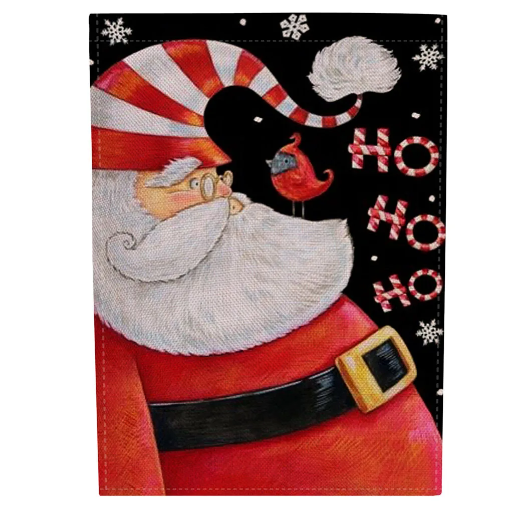 Сад флаг Рождество Сад Флаг Санта Клаус двусторонняя печать баннер открытый газон Декор флаг дверь в сад Декор флаг
