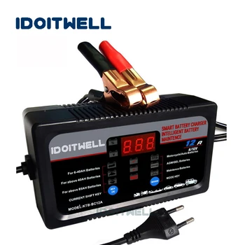 

Universal Motorcycle Car Battery charger 6V 12V MAX 12AMP fast VRLA GEL AGM SLA battery charger for 6V 12V lead acid battery