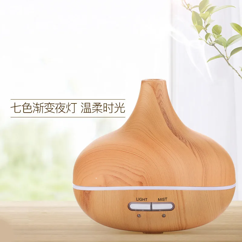 Mini Essential Oil Expansion Incense 235 Ml Wood Grain Incense Atomizing Humidifier USB Aroma Diffuser 400 Ml Colorful Light Mut