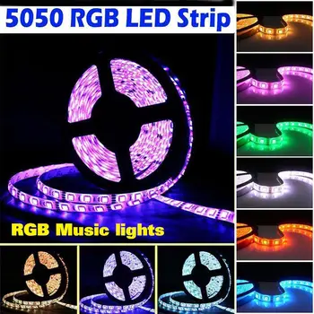 

Light Strip Music Control RGB Fairy Light Lamp Bar Party Dimmable Flexible LED String Home Decor Waterproof Durable