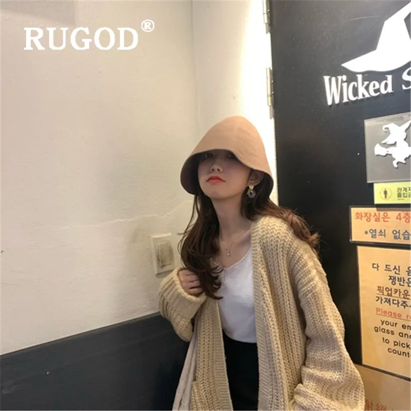 RUGOD корейский ins твердый женский свитер модный фонарь длинный стильный вязаный кардиган, свитера женский винтажный auturm пальто