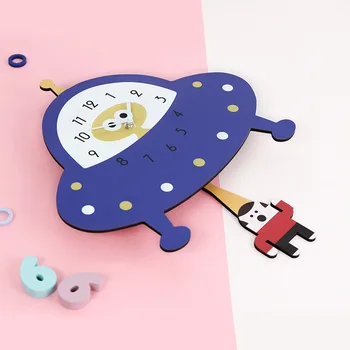 

Explosion Creative Decoration Watch Children's Room Kindergarten Early Childhood Cute Car Cartoon Rocking Wall Clock