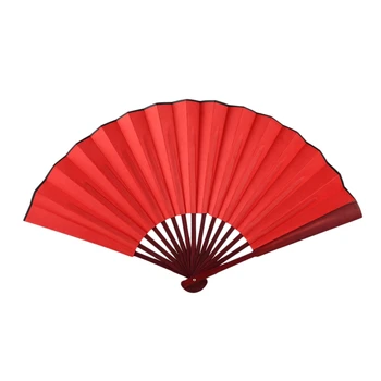 

China fan fan fan dance sub blank silk silk fan,gules Red