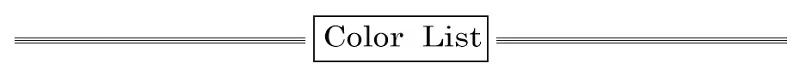 Color List