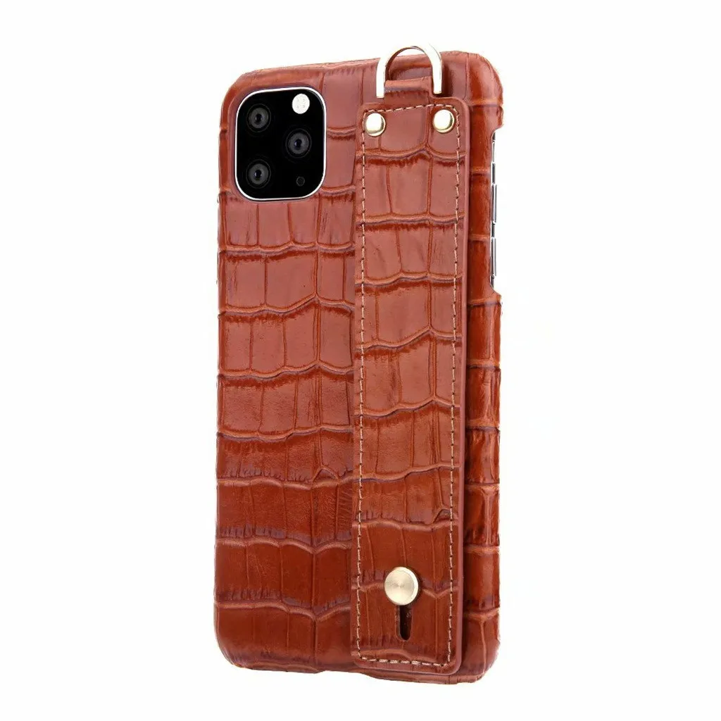 30# защитный чехол для iPhone 11/Pro Max 2-in-1 14 слотов кошелек из натуральной кожи на молнии чехол для iPhone 11/Pro Max - Цвет: Brown