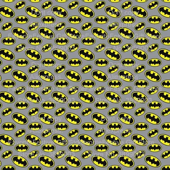 

Good Cartoon Batman Fabric stretch Patchwork Yellow Batman Logo Digital Print Fabric Sewing Material DIY Children Clothes