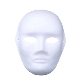 

12pcs Children Full Face Party Mask DIY Masquerade Halloween Blank Painting Mask Cosplay Masks