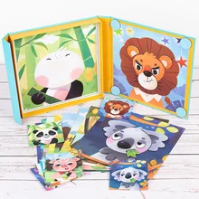 Puzzle en papier 3D à motif de dessin animé pour enfants, Puzzle personnalisé en bois, jouets de Puzzle pour enfants
