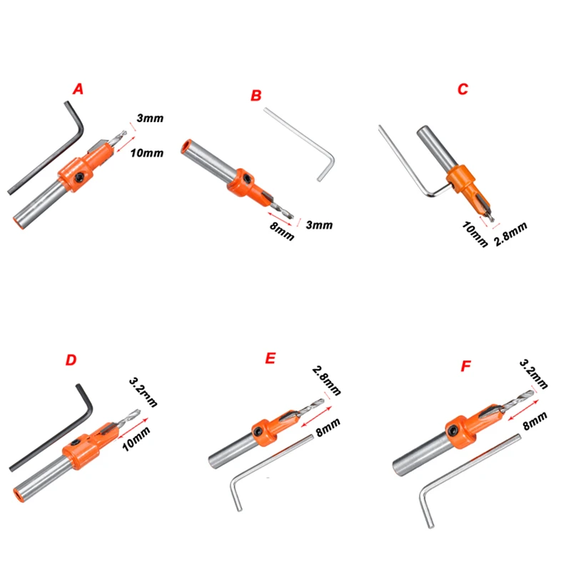 3.0x10mm -Foret à Fraise à Tige Ronde Pour Le Travail Du Bois Et Du