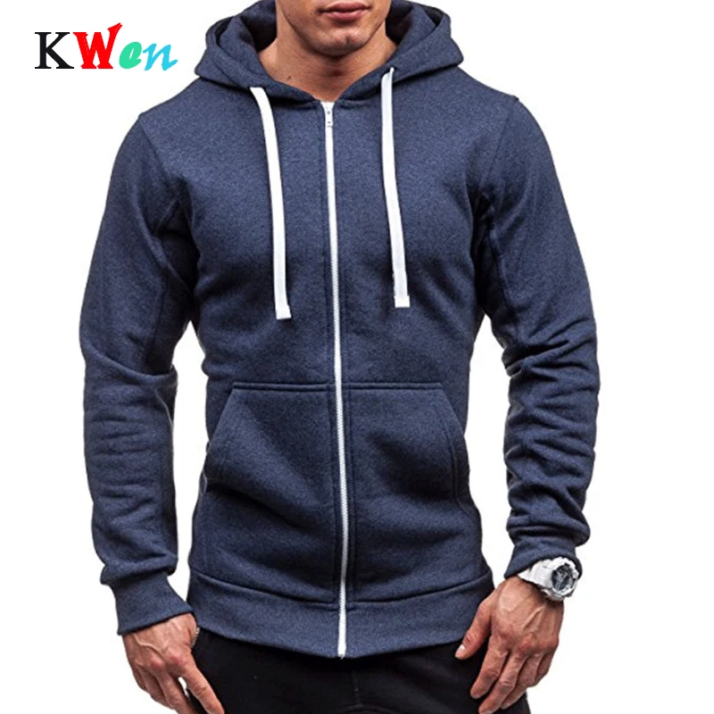 

2019 Plus Size Men Hoodies Jacket Winter Spring Drawstring Zipper Hooded Sweatshirt Male Long Sleeve Pocket Pullover Hoodie Coat