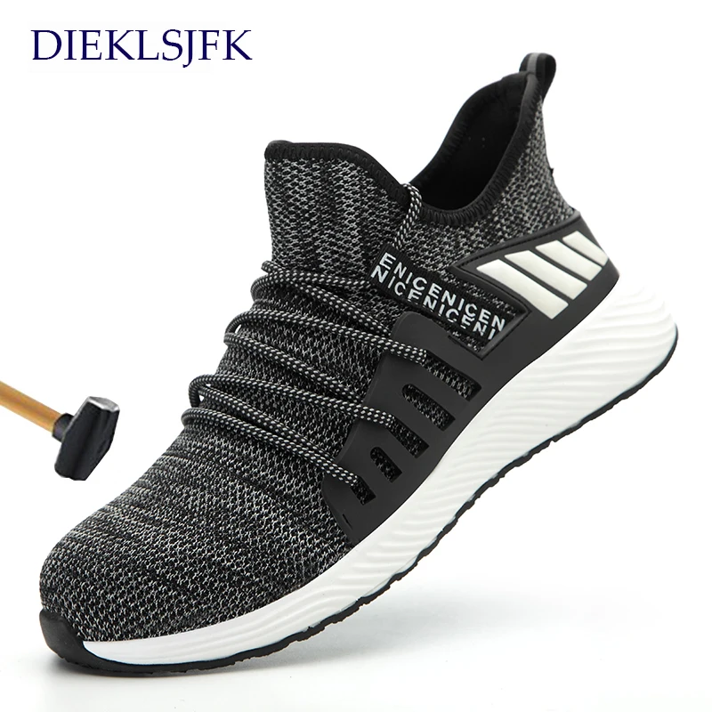 

Safety Shoes Men Shoes 2020 Military With Steel Toe Cap Size Steel Toe Winter For Men Light Breathable Casual Shoes 36-48