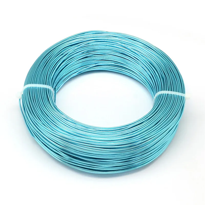 DarkTurquoise 0,6/0,8/1/1,2/1,5/2/2,5/3/3,5/4/5/6 мм алюминиевая проволока ювелирных изделий для самостоятельного изготовления ювелирных изделий браслет Цепочки и ожерелья - Цвет: DarkTurquoise