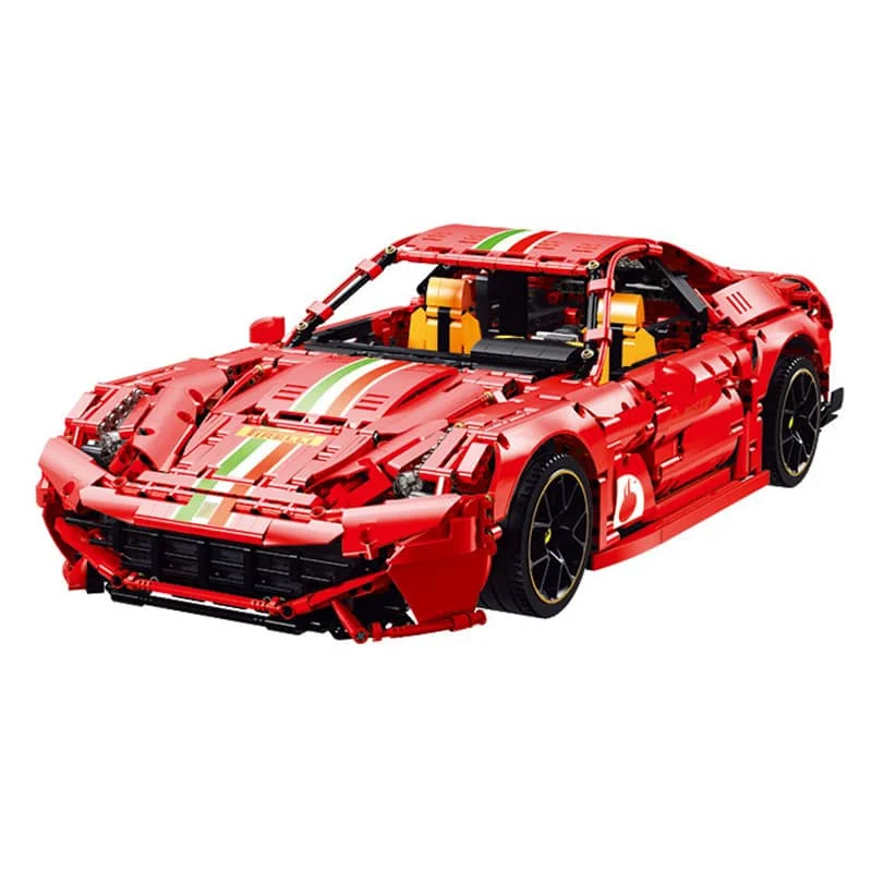 The Red 3571PCS Super Speed Sports Racing Car Fast Vehicle Model Building Blocks Technical Bricks MOC Set Gifts Toys For Kids | Игрушки и
