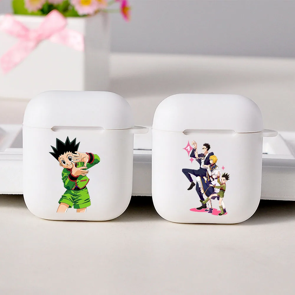 

Cartoon Hunter x Hunter HXH Anime Hunter X hunter 3 Airpod Case for Airpods 2 1 Cases For Air pod white Soft Coque fundas