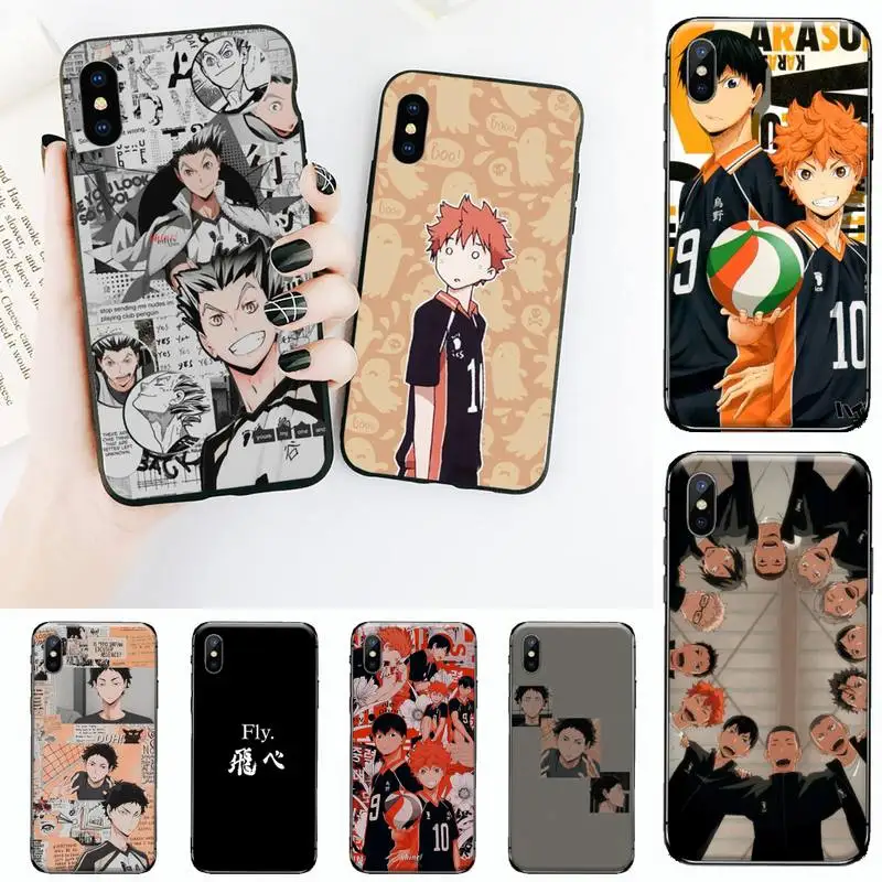 

Anime Haikyuu Hinata Attacks Phone Case for iPhone 11 12 pro XS MAX 8 7 6 6S Plus X 2020 XR Mini