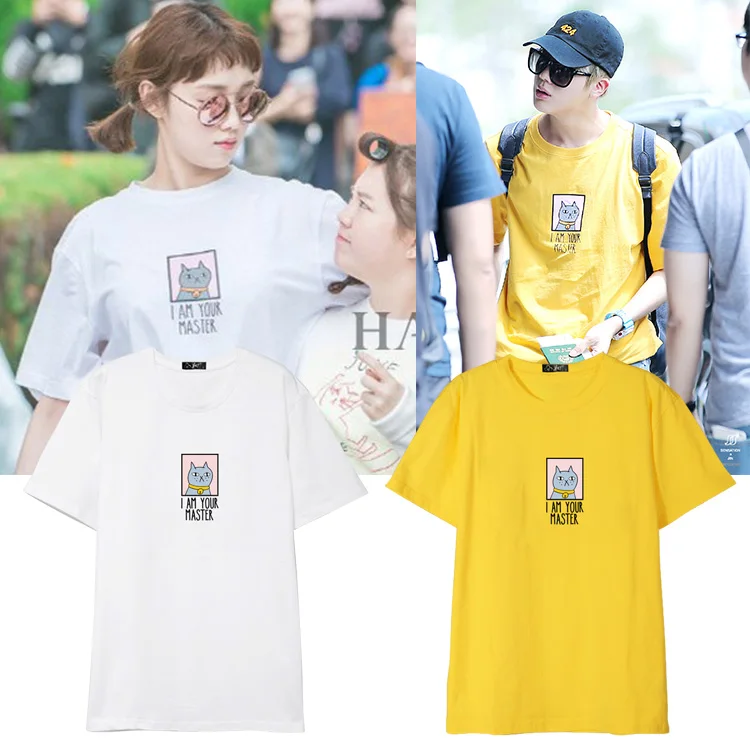 

Frdum Tommy I AM YOUR MASTER T-shirt Cute Logo Summer Harajuku Star the same style High Quality 100% Cotton Unisex Tee