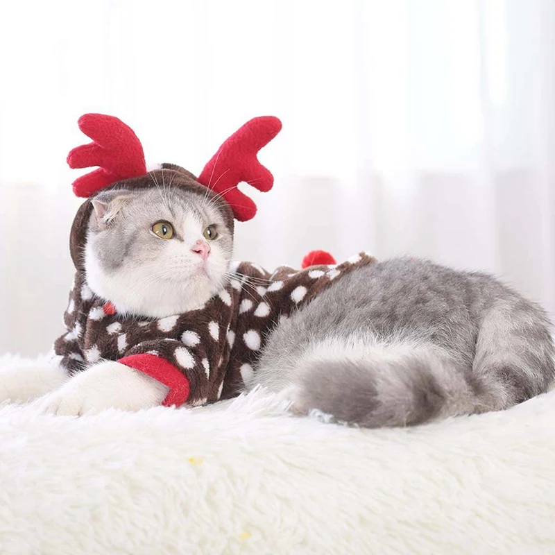 Одежда для домашних животных, собак, кошек, костюм, Рождественская одежда для маленьких собак, костюм, платье, Рождественская одежда, зимняя одежда для собак, кошек, пальто с капюшоном, куртка