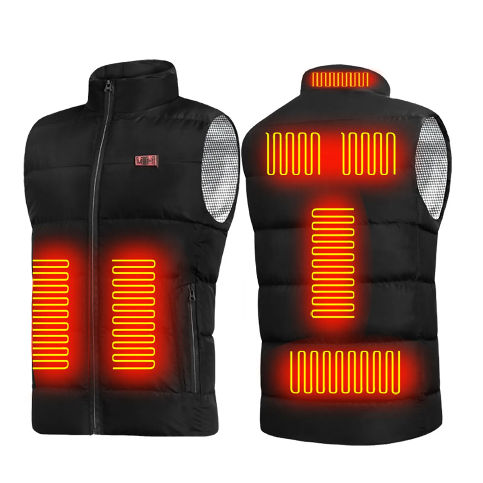 9 Heated Vest Outdoor Warm Clothing Heated For Riding Skiing Fishing