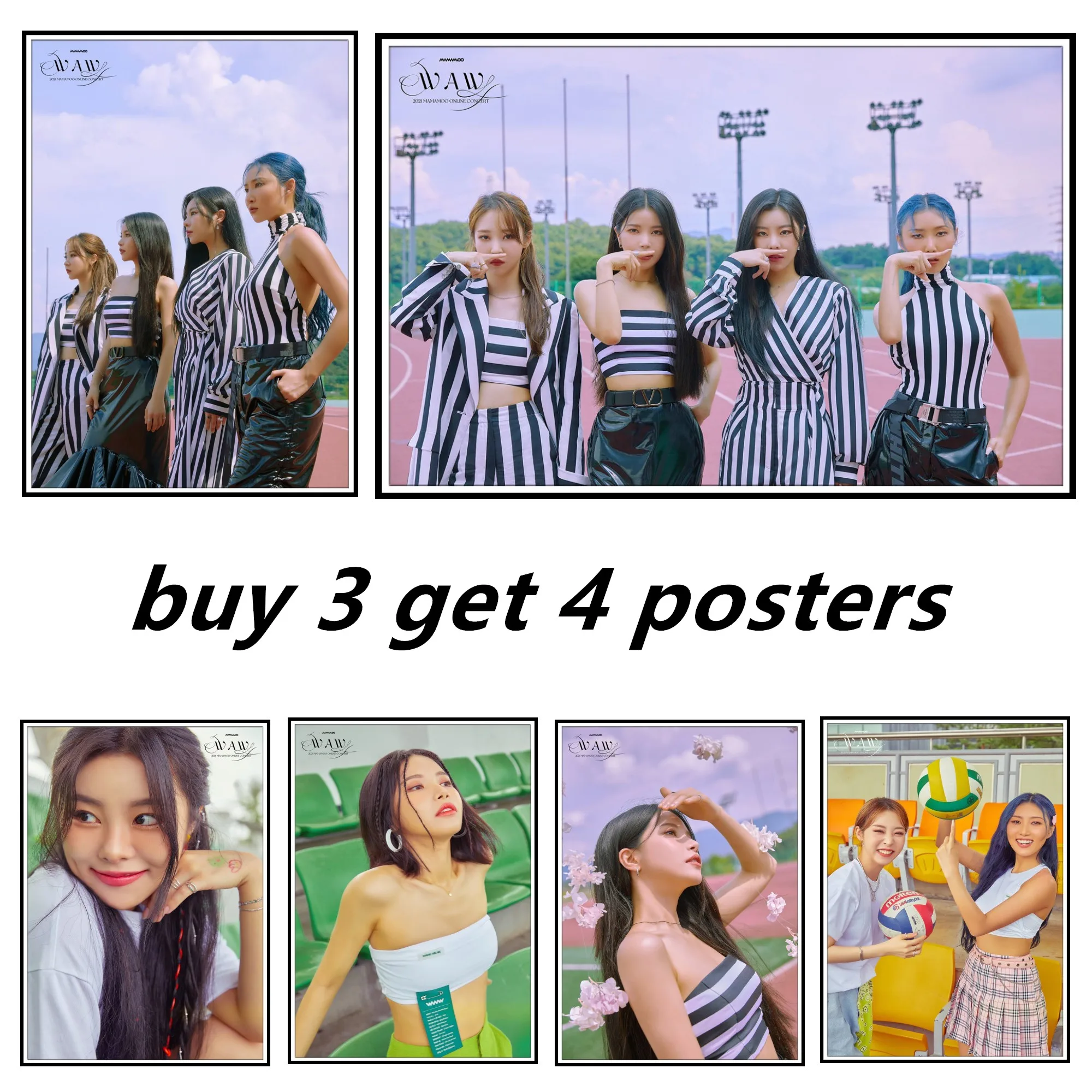 KPOP MAMAMOO The Latest Album 2021 WAW Online Concert Teasers Posters