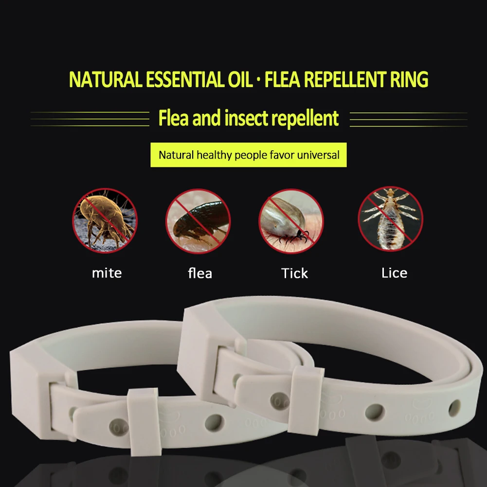 Dogs Cats Anti Mosquito Flea Collar Adjustable Insect Repellent Long Term Protection Pets Necklet Cat Accessories