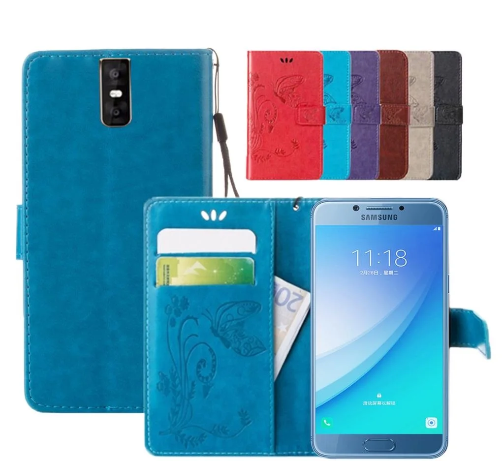 

Flip Stand Case TOP Quality PU Leather Cover With View Butterfly for Ulefone note 7 7p s11 p6000 plus power 6 s1 pro