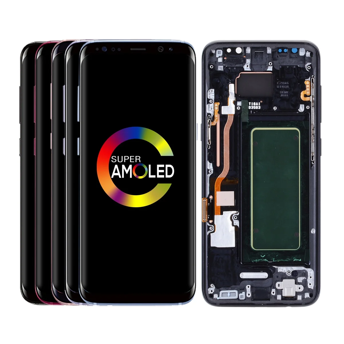 Дигитайзер ЖК-экран Замена на с рамкой дисплей для samsung Galaxy S8 Plus Оригинальный Для
