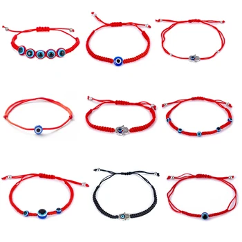 

Red String Evil Eye Charm Bracelet For Women Men Kids Adjustable Red Thread Rope Bracelet