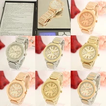 Новые мужские и женские кварцевые роскошные модные часы из нержавеющей стали, 7 стилей, ювелирные изделия, подарок, прецизионные Мужские t изысканные