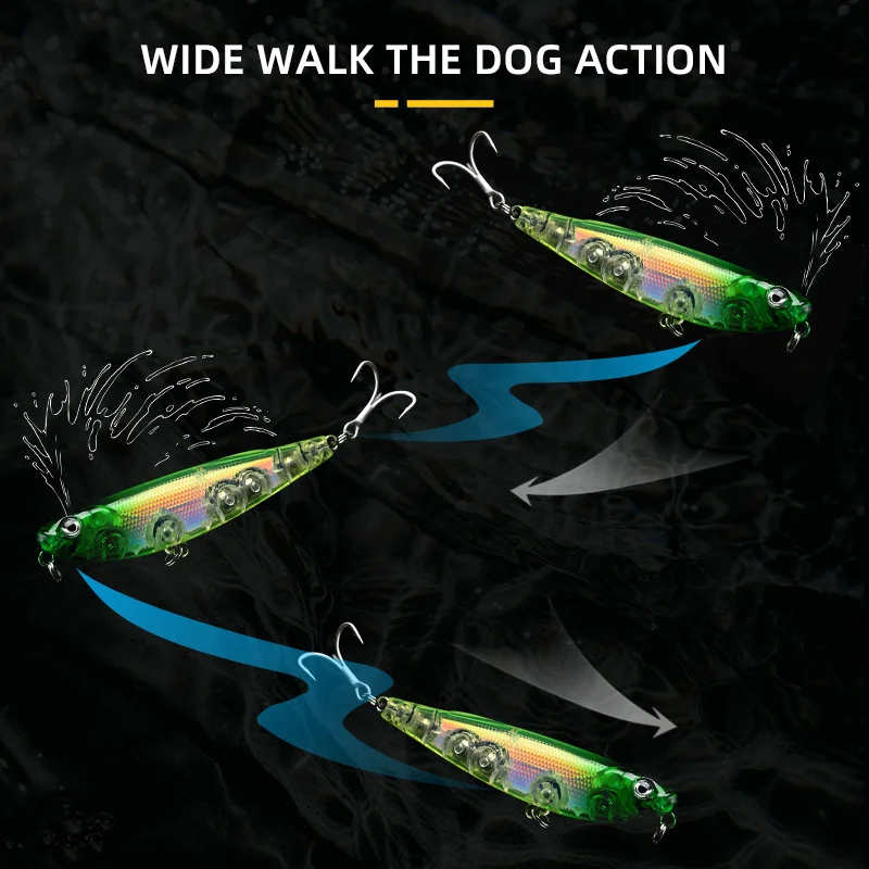 BLUX STRAY DOG Topwater Pencil 70MM 8.2g Surface Walker Fishing Lure Walk The Dog Artificial Saltwater Bass Hard Bait Tackle
