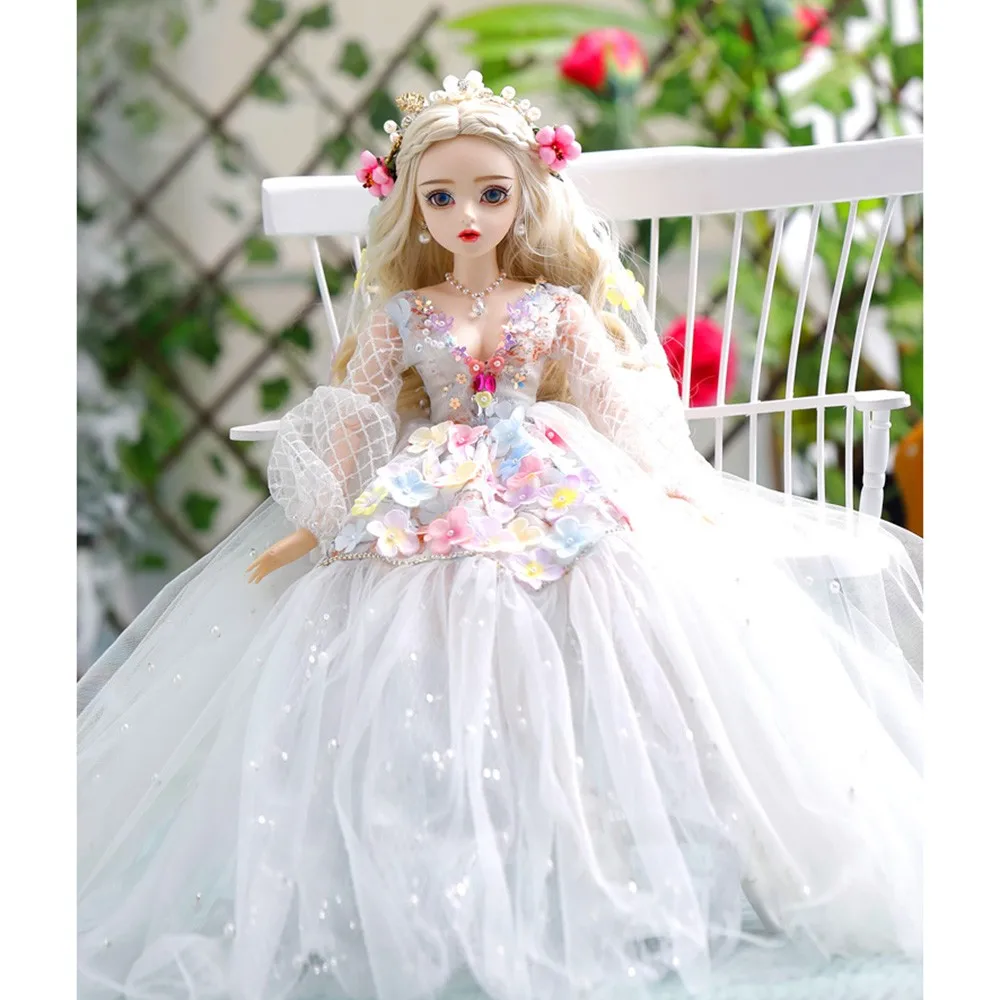 VICIVIYA 60 см 1/3 Bjd куклы свадебные девушки Сменные глаза игрушки макияж Магазин мяч 18 шарнирная кукла на Рождество