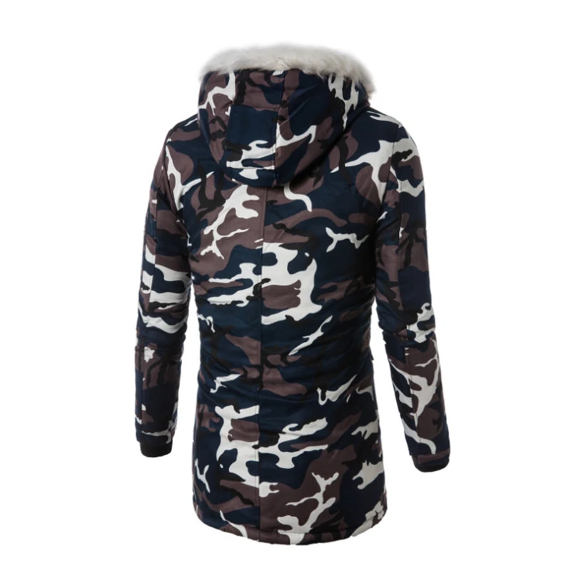 Russian Winter Parkas Long Windproof Jacket Men Thicken Camouflage Coat Male New Fur Collar Hooded Jacket Men Abrigos Hombres 4