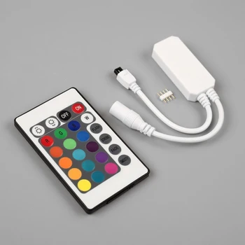 

RGB controller for modules / strips, 12 / 24V, 144 / 288W, Wi-Fi, IR remote 24 buttons 4432485