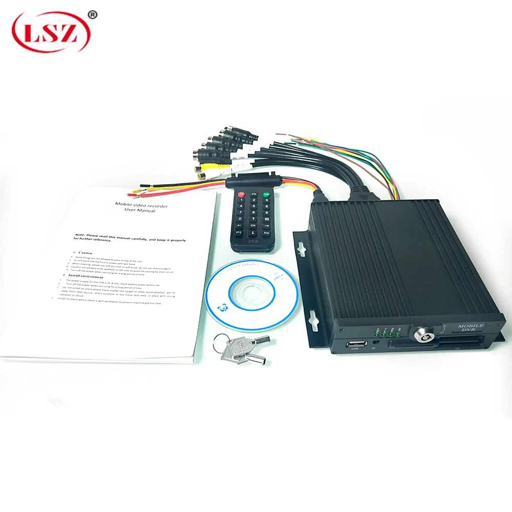 LSZ AHD 720 P/960 P MDVR местных 4-канальный мониторинг SD карту в режиме циклической записи мобильный видеорегистратор автобуса/такси/грузовик