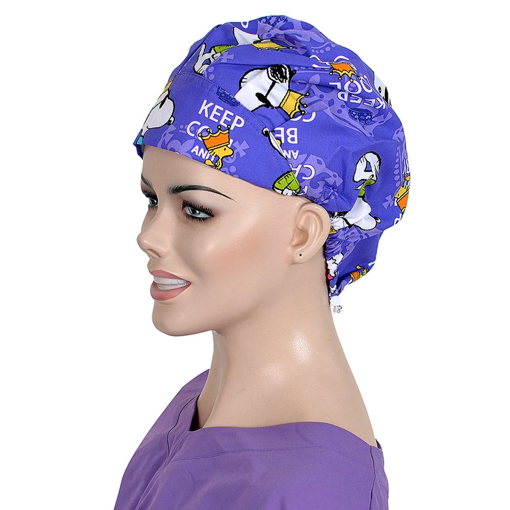 Bouffant Cap 11 Готовка для шеф-повара Рабочая шапочка для душа хирургическая шапочка s медсестры костюм медика шапки для женщин хлопок Sweatband больница или шляпа буффан - Цвет: Bouffant Cap 11