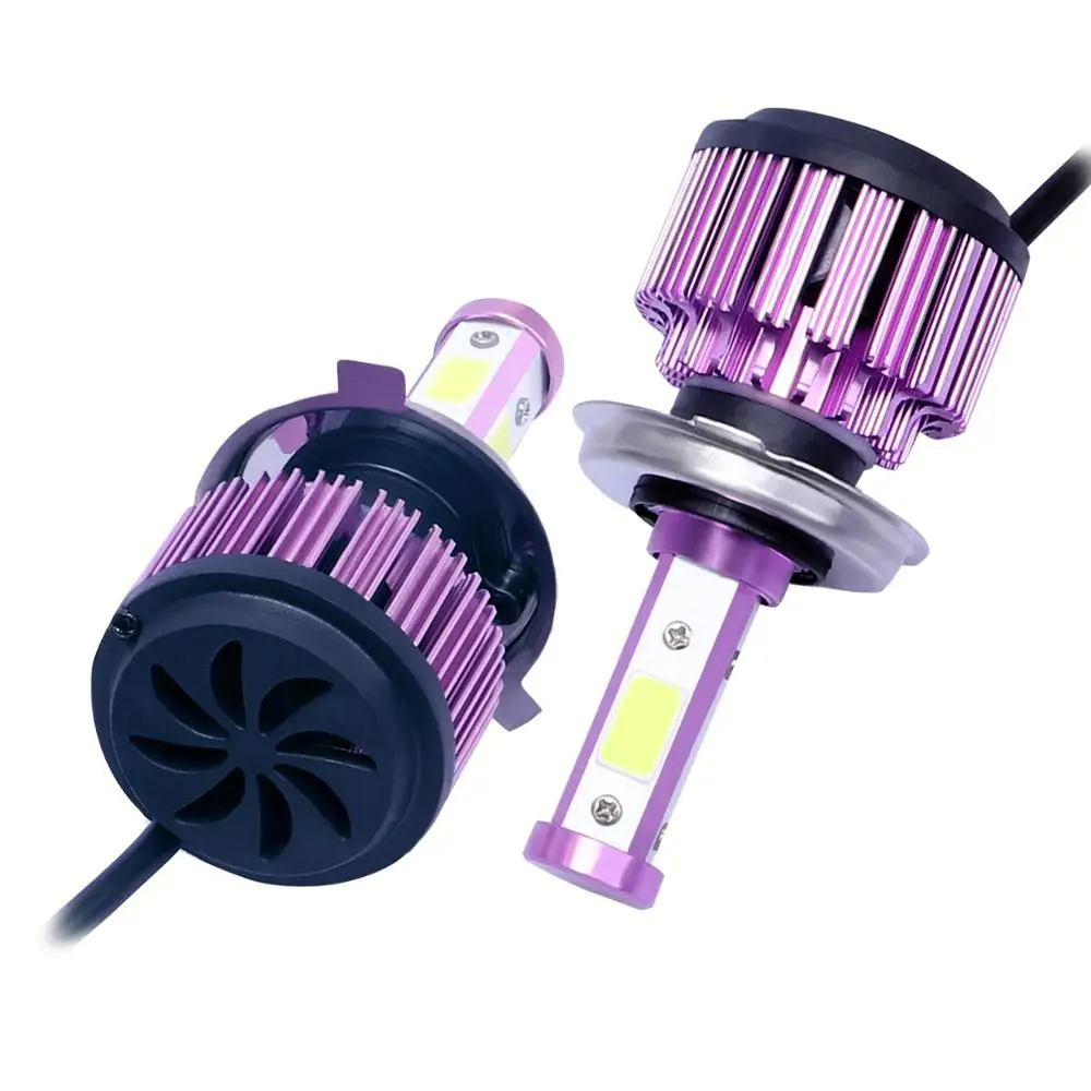 4 Sides H4/hb2/9003 LED Headlight Bulb H11 H4 HB3 9005 HB4 9006 H13 H11 H8 9004 9007 LED Bulb Canbus 100W 16000LM 6000K 12V 24v