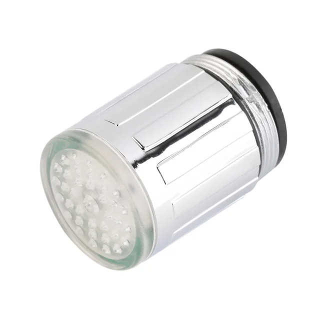 Temperature Sensor LED Light Water Faucet Tap Glow Shower Kitchen Bathroom Popular New 5
