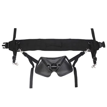 

With Belt Vest Fishing Belly Top Set Universal Portable Protection Safety Rod Holder Waist Support Tool For Boat Black