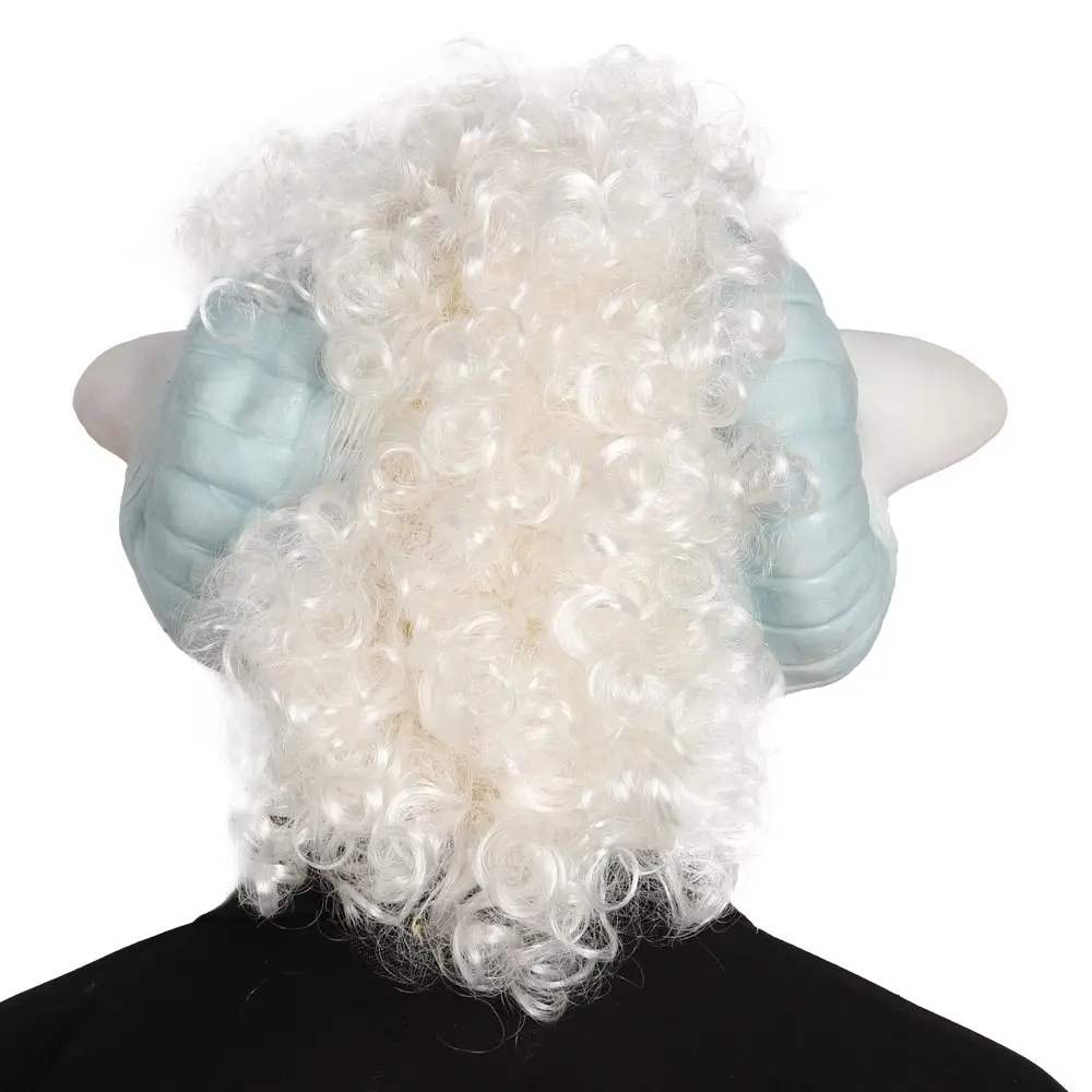 Mascarello Alpaca Animal Mask Realistic Goat Angel Full Face Masks Rave Purge Party Ball Costume Ball Girls Cosplay Dress