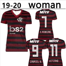 19 20 Женская футболка для футбола Фламенго Джерси Фламенго футболки для футбола E. RIBEIRO DIEGO EDERSON MANCUELLO футболка для футбола